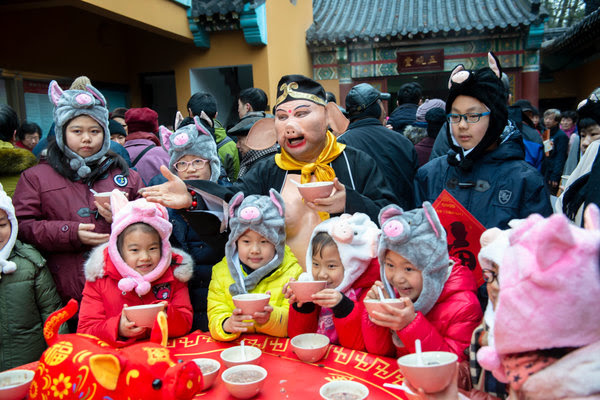 The character Zhu Bajie at a festival in Nanjing last month.