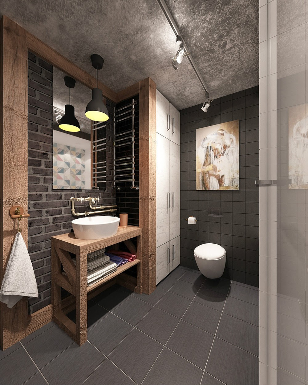 See more ideas about mens bathroom decor, mens bathroom decor ideas, mens bathroom. 51 Industrial Style Bathrooms Plus Ideas Accessories You Can Copy From Them