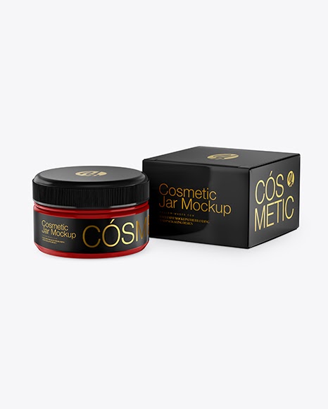 Download Metallic Cosmetic Jar with Box Mockup - Matte Cosmetic Jar with Box Mockup - Matte Cosmetic Jar ...