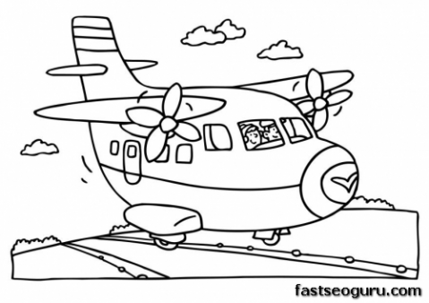 Download Printable Airplane Coloring Pages Coloring And Drawing