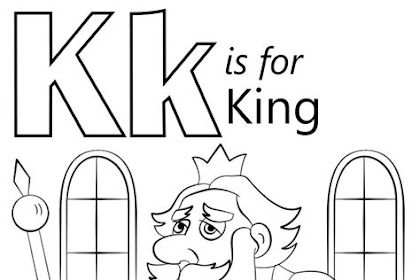 Big Letter K Coloring Page - Alphabet Coloring Pages Mr Printables / This letter k coloring page features both capital k and lowercase k, plus a cute picture to color that starts with the letter k.