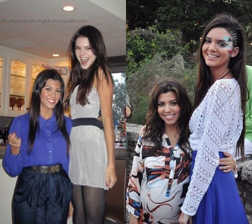 Height Difference Kendall Jenner Next To Kourtney Kardashian The Kardashian