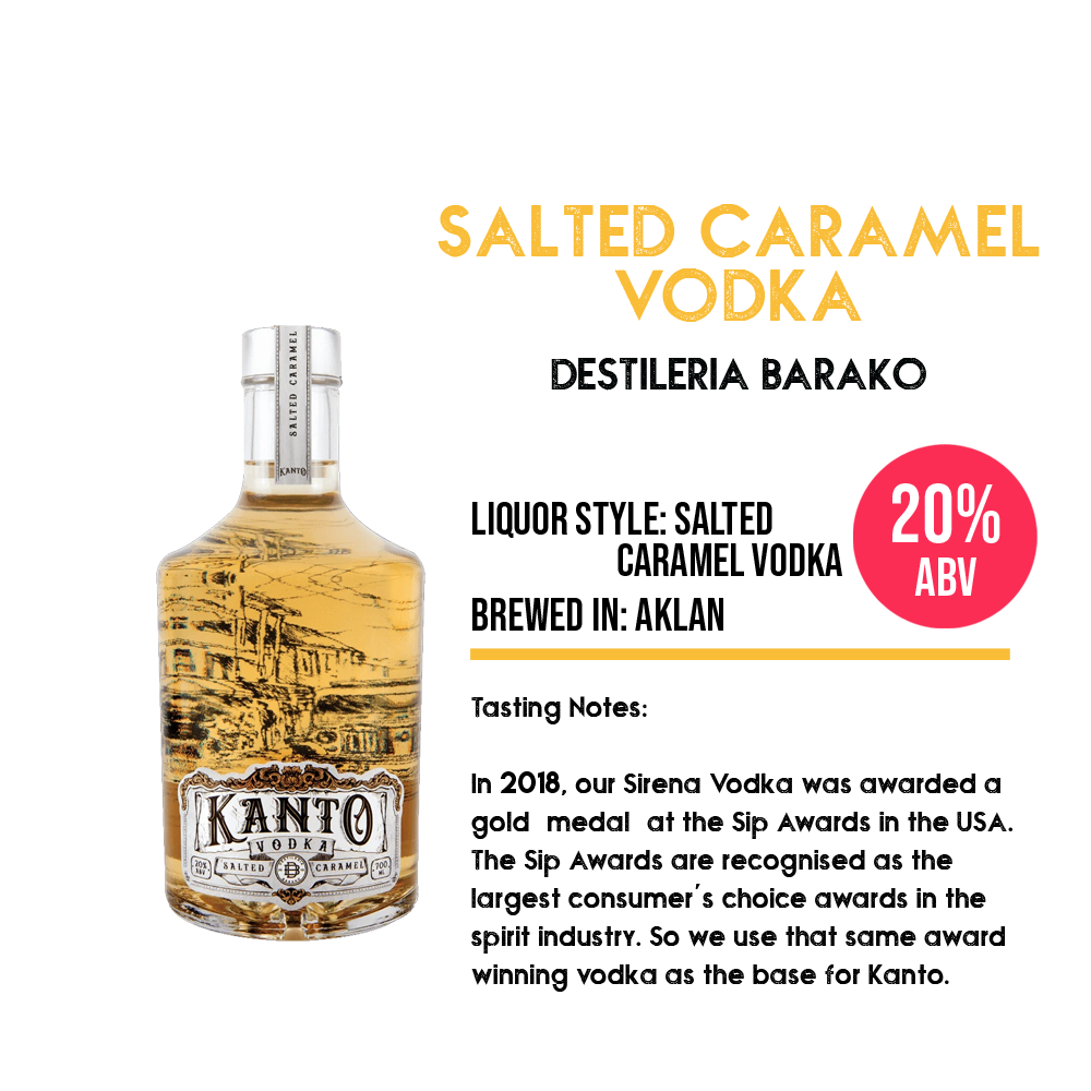The good thing about vodka is, compared to most other drinks it is reletively flavourless which means you can mix it with almost anything. Kanto Salted Caramel Vodka The Pck Philippines The Philippine Craft Kings
