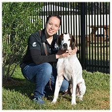 US Navy veteran with serivce dog