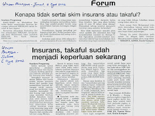 Syoknya Takaful !!!: Mengapa kita perlukan perlindungan 