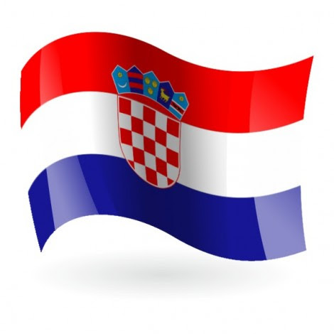 El rojo, el blanco y el azul son colores tradicionales croatos. Bandera De Croacia Banderalia Com