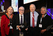 At CUGH 2019 awards ceremony, Drs Maryanne Lachat, Ken Bridbord, King Holmes and Virginia Gonzalez