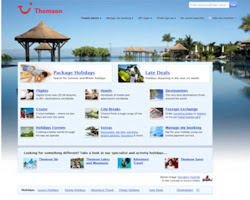 Image of Thomson website