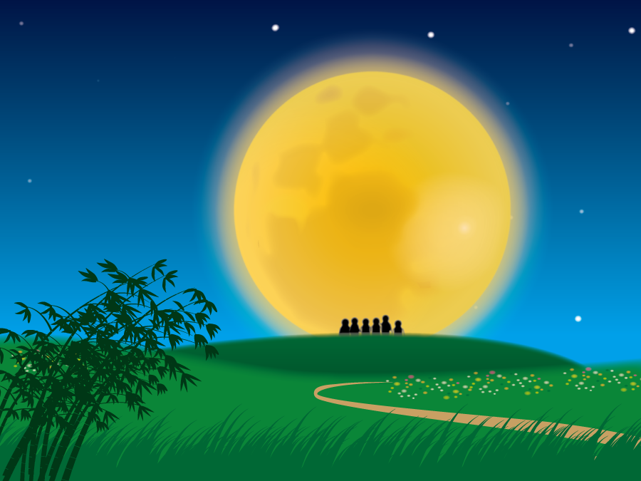 最高のイラスト画像 ベスト50 満月 イラスト フリー
