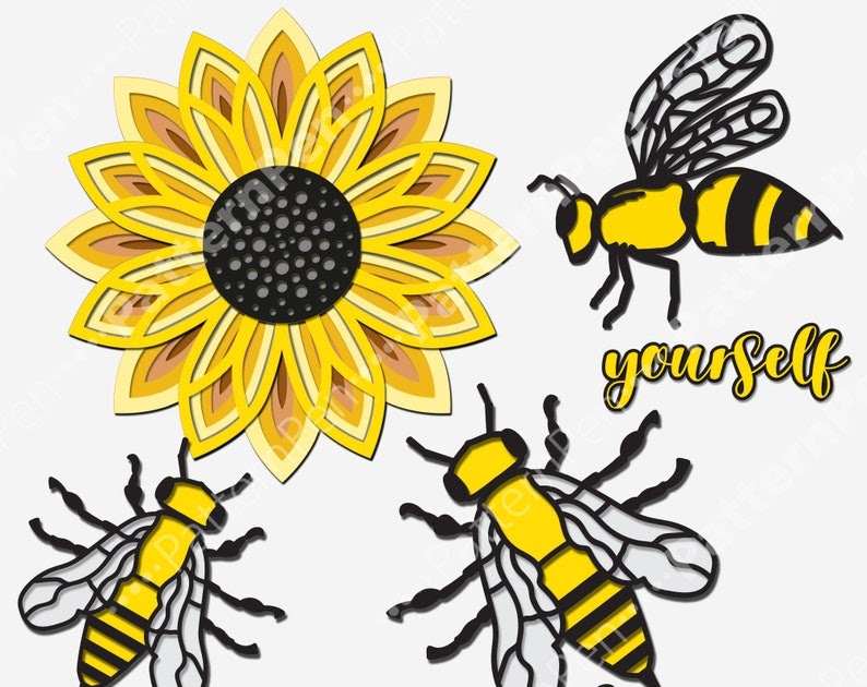 Free Free 318 Sunflower Layered Svg SVG PNG EPS DXF File