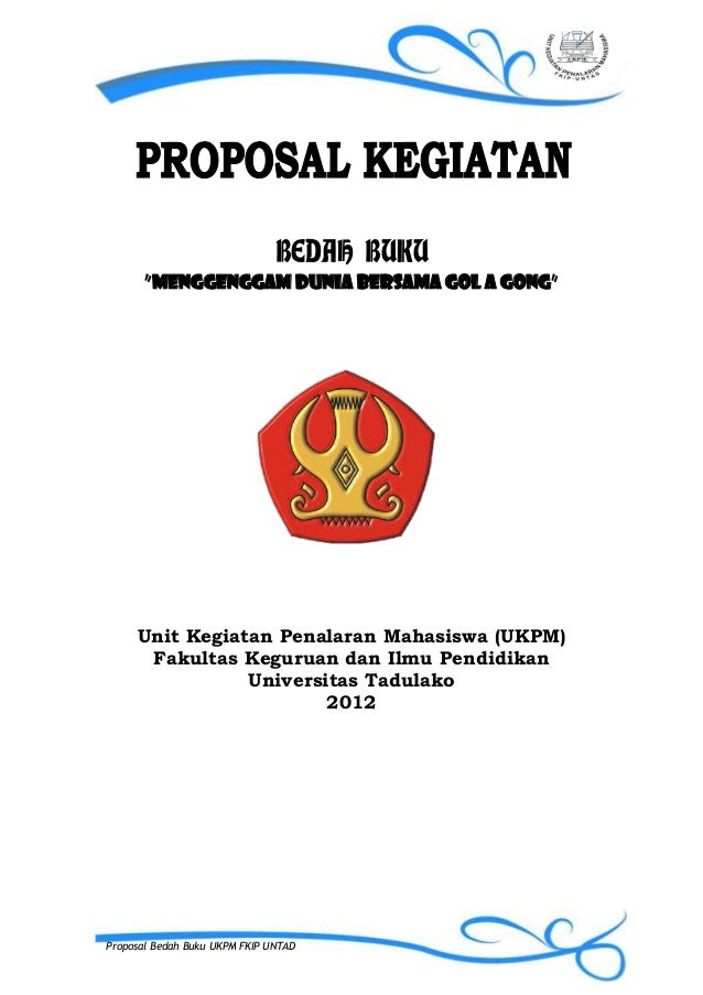 Contoh Cover Proposal Makalah - Contoh Karet