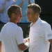 The Australian Lleyton Hewitt, left, shook hands with Jarkko Nieminen of Finland after losing to him, 3-6, 6-3, 4-6, 6-0, 11-9.