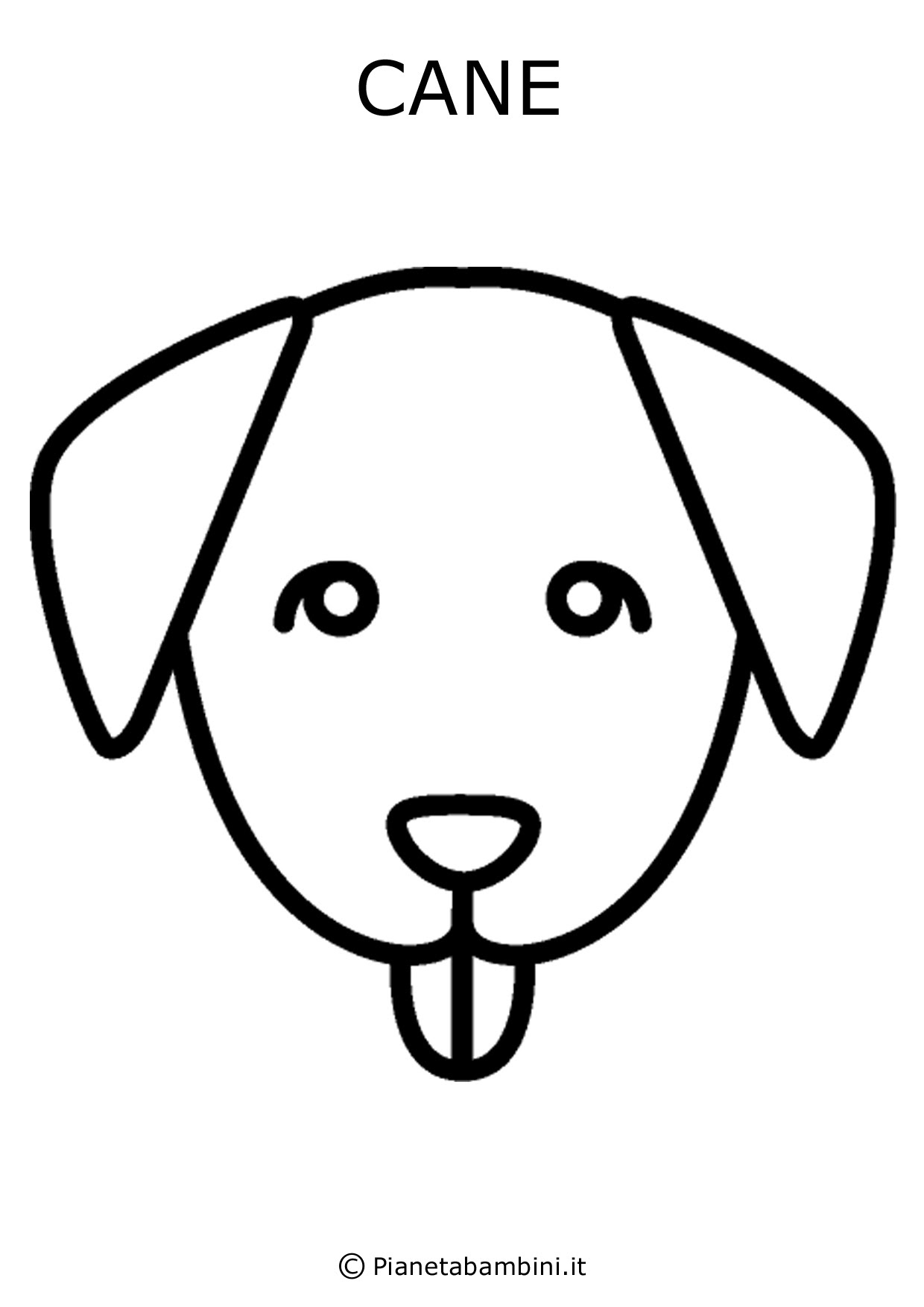 Disegni Di Cani Facili Stampae Colorare