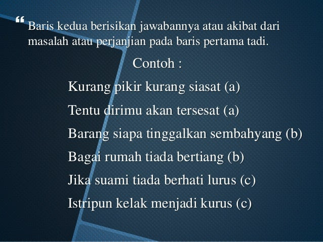 Contoh Pantun Pujian - Contoh IK