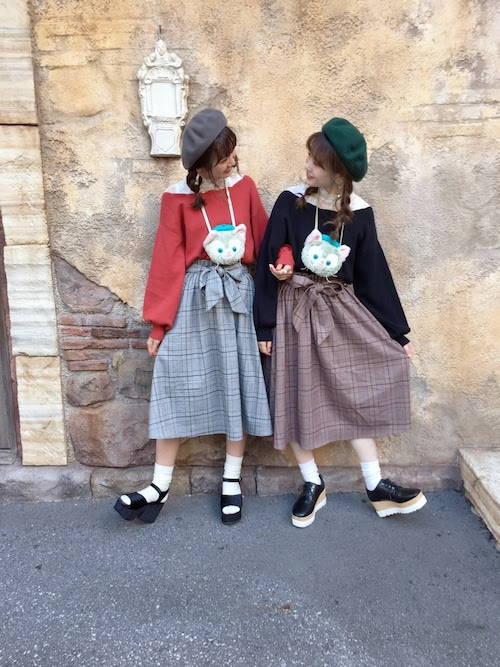 上ディズニー お そろ コーデ 秋 すべてのイラスト画像