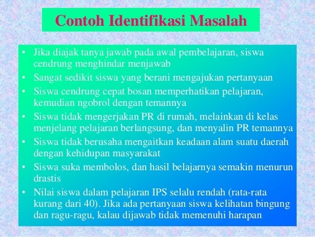 Contoh Identifikasi Masalah Dalam Ptk Paud - Contoh 0208