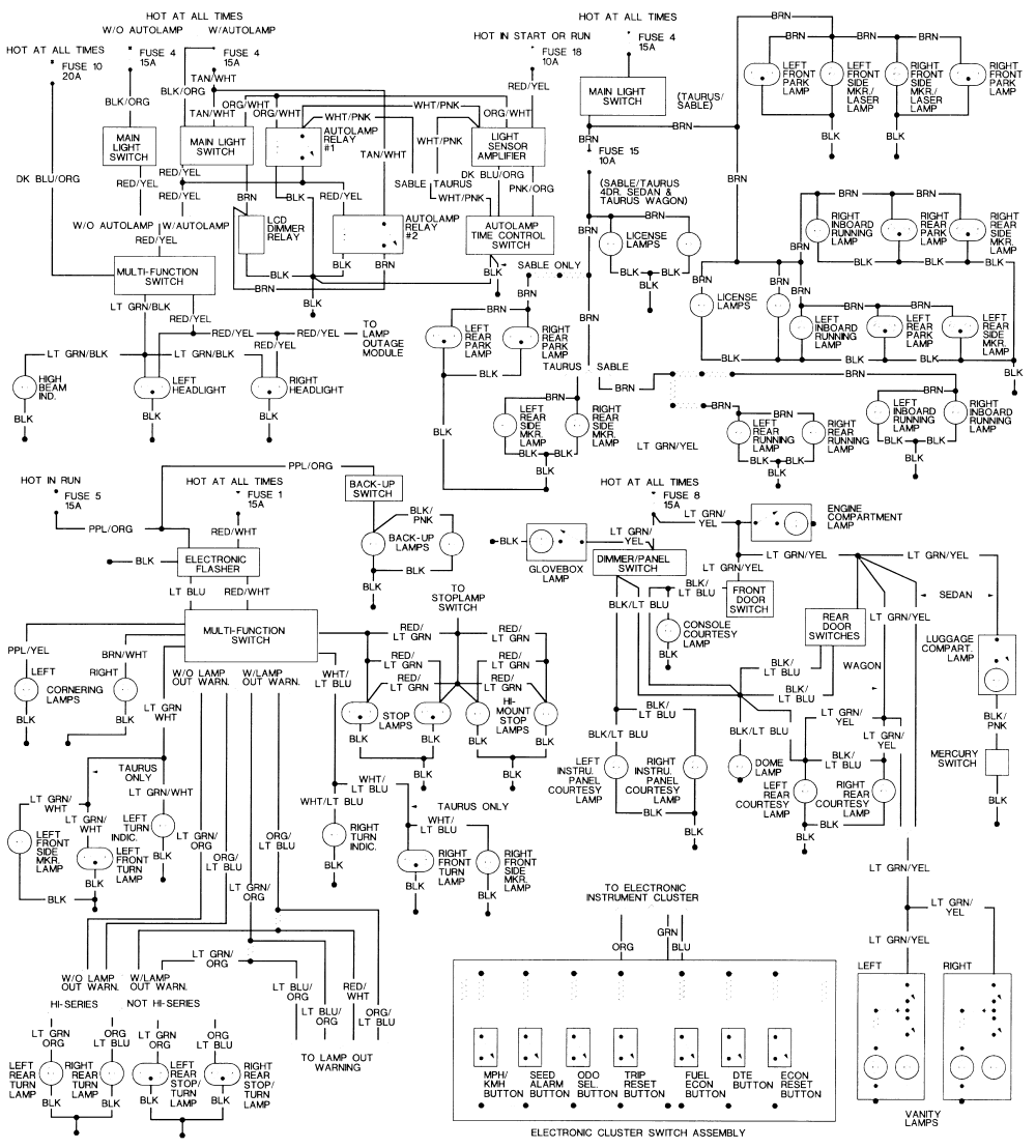 2002 Mercury Sable Wiring Diagram - Wiring Diagram Schemas