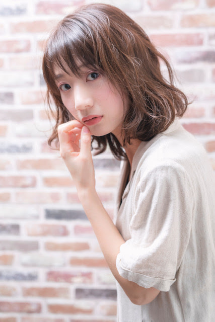 パーマ ゆる ふわ ミディアム ヘアスタイルコレクション