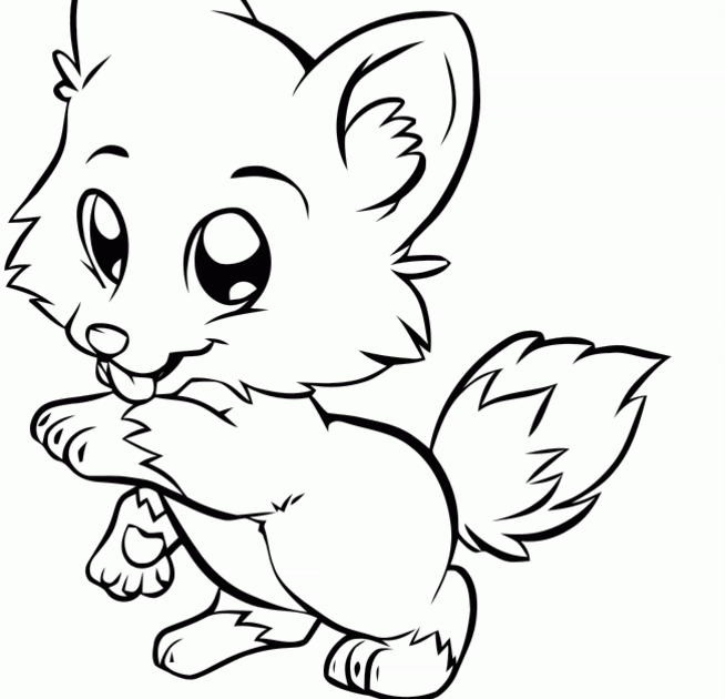 Cute Puppy Coloring Pages For Girls