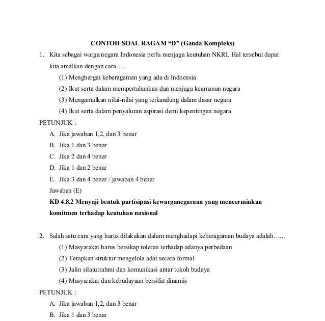 Contoh Soal Beserta Pembahasannya Tentang Ancaman Terhadap