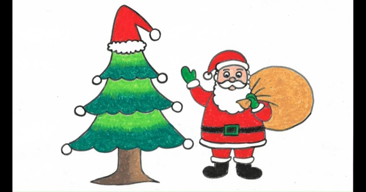 Drawing Easy Christmas Tree Drawing Easy Santa Claus - jengordon288
