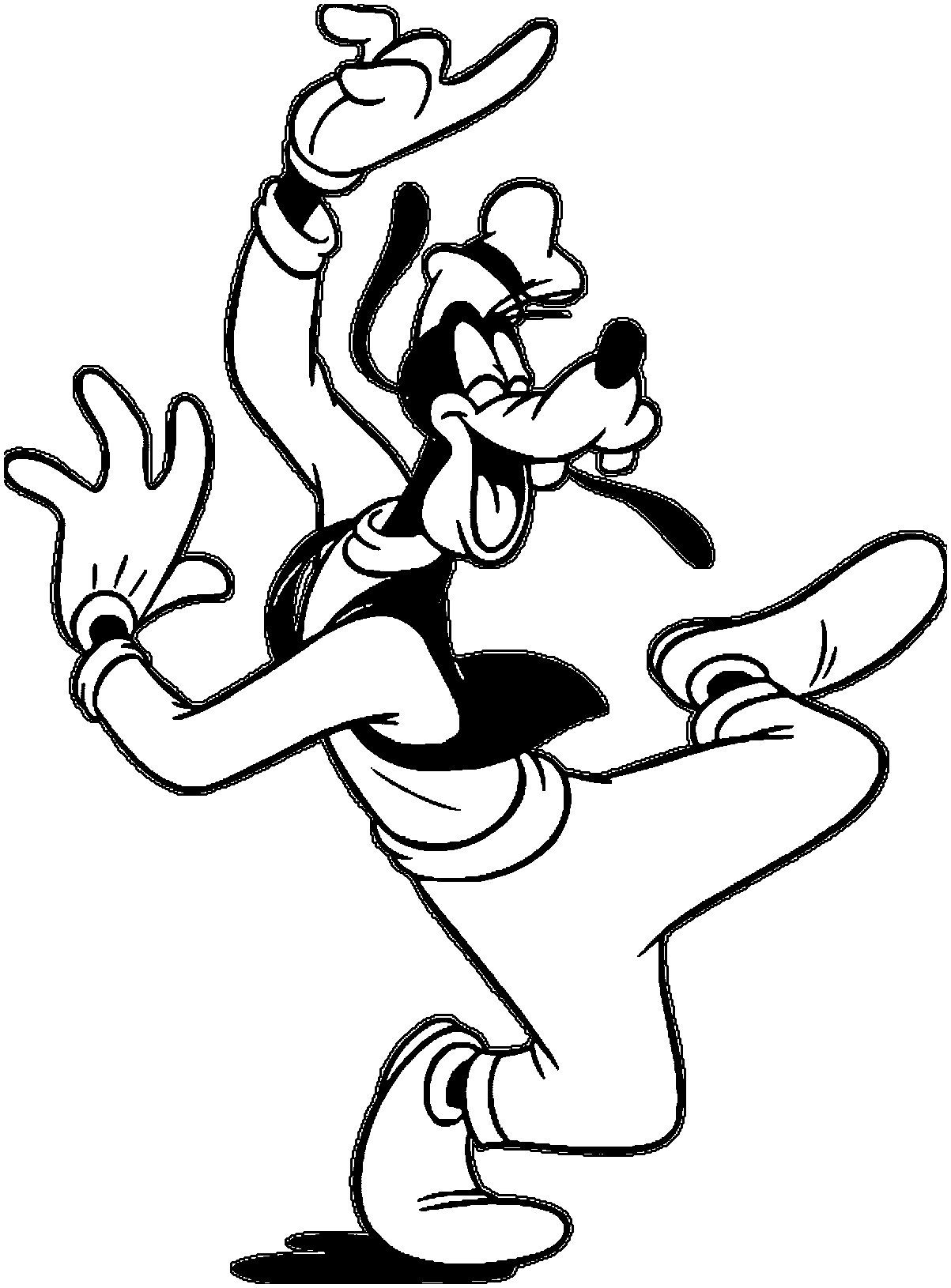 Goofy coloring pages. Download and print Goofy coloring pages