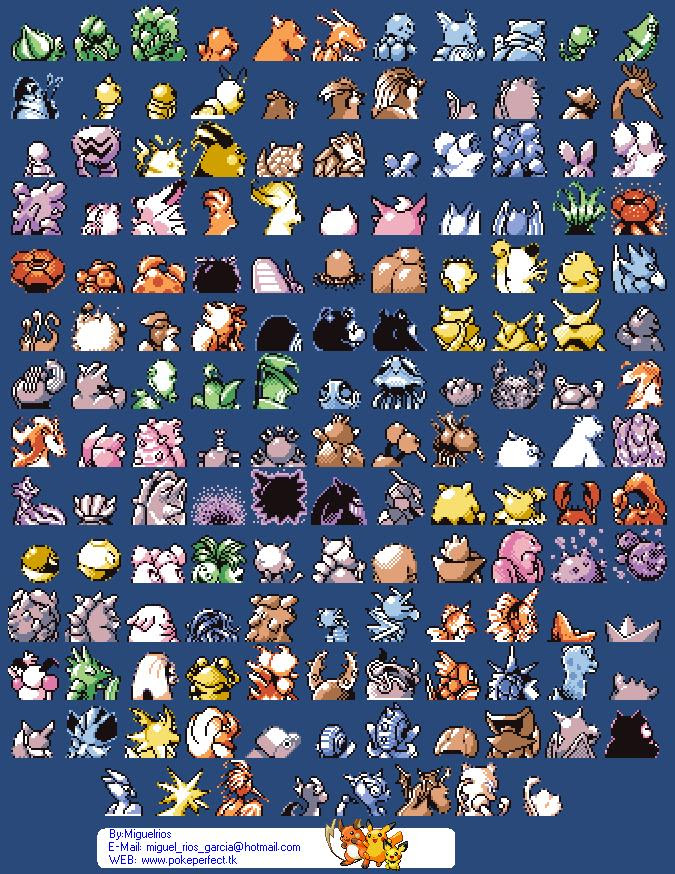 ディズニー画像のすべて 50 素晴らしいポケモン 初代 ドット絵 一覧