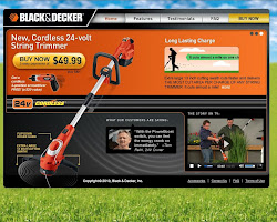 Image of Black & Decker website