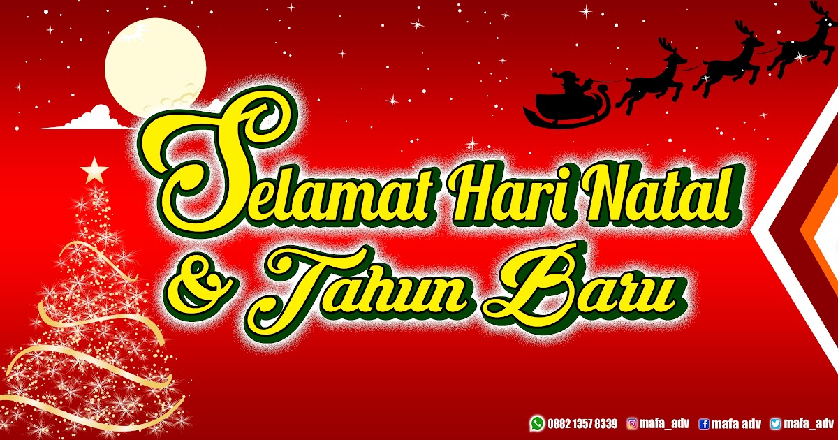 Contoh Baliho Natal Gereja - desain spanduk kreatif