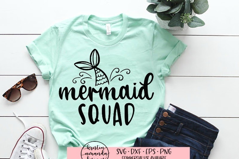Download Free Mermaid Squad SVG DXF EPS PNG Cut File • Cricut ...
