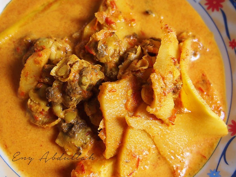 Sedapnya Gulai Lemak Rebung Kerang  EnyAbdullah.Com