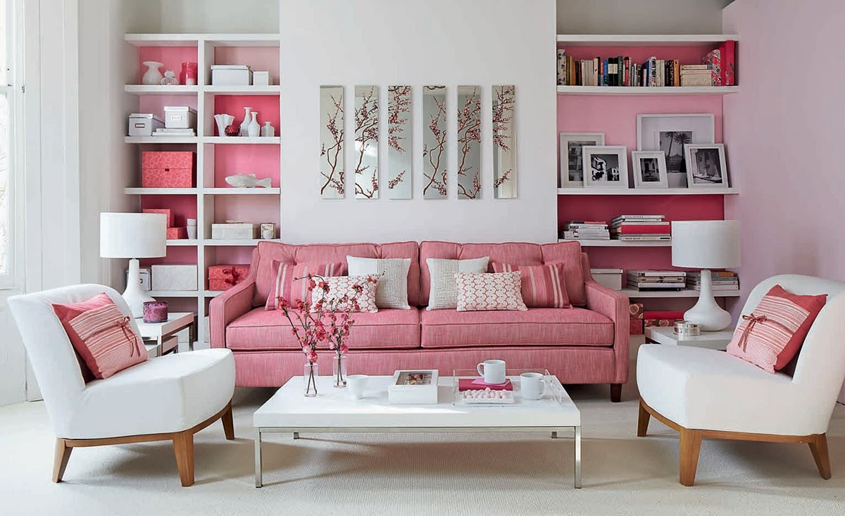 This design features a combination of wood and glass for a luxurious, modern aesthetic. 51 Pink Living Rooms With Tips Ideas And Accessories To Help You Design Yours