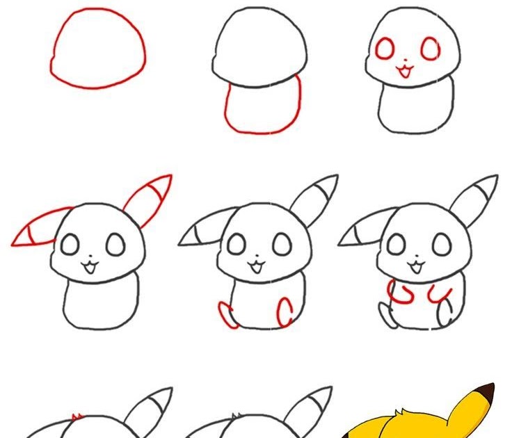 Pikachu Pokemon How To Draw Pikachu Easy - Pokemon Drawing Easy