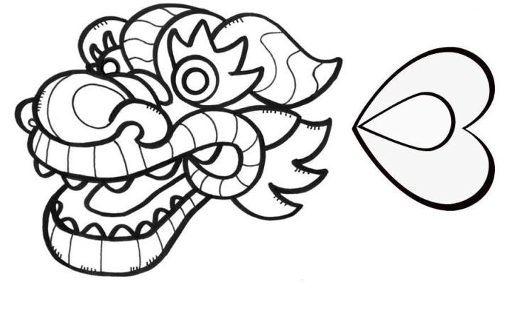 How to make a printable chinese dragon puppet? Dragon Head Template Clipart Best