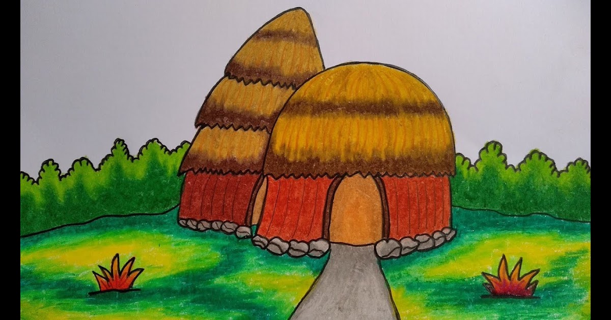 Gambar Rumah Adat Yang Mudah Untuk Digambar - Tempat ...