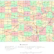 State Of Kansas County Map
