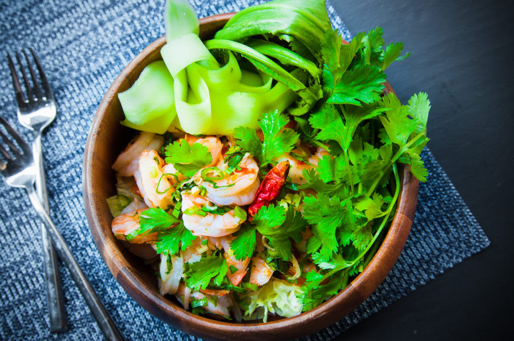 Serve this popular garlic shrimp dish with fresh cilantro and bowls of hot steamed rice. Fab Recipe Thai Grilled Shrimp Salad 4 Ways Fab Food Chicago