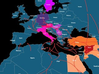 Here's how the migrant crisis is spreading through Europe and the Middle East