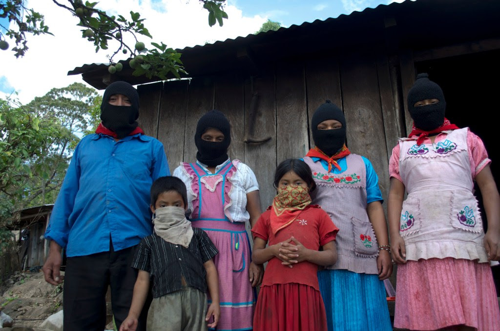 Las familias zapatistas abrieron sus hogares. Fotografía: Amaranta Marentes Orozco