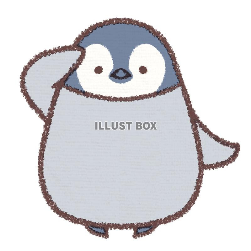 子供向けぬりえ 最高ゆるい 簡単 ペンギン イラスト