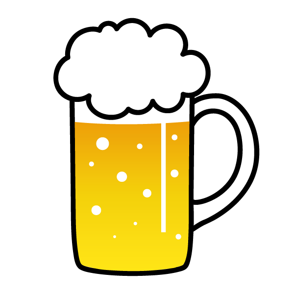 美しい花の画像 驚くばかりかわいい 生ビール ビール イラスト