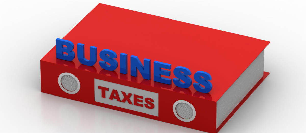 Book with the words Business Taxes