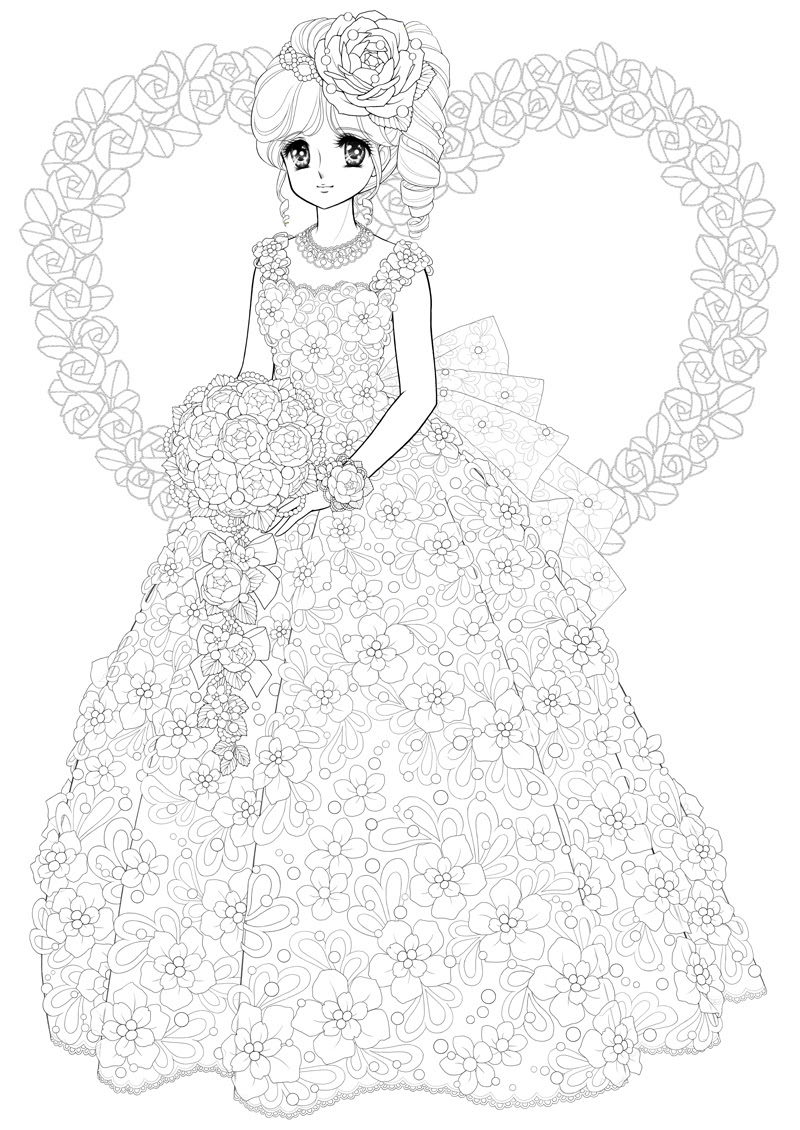 新着 お姫様 塗り絵 無料 女の子