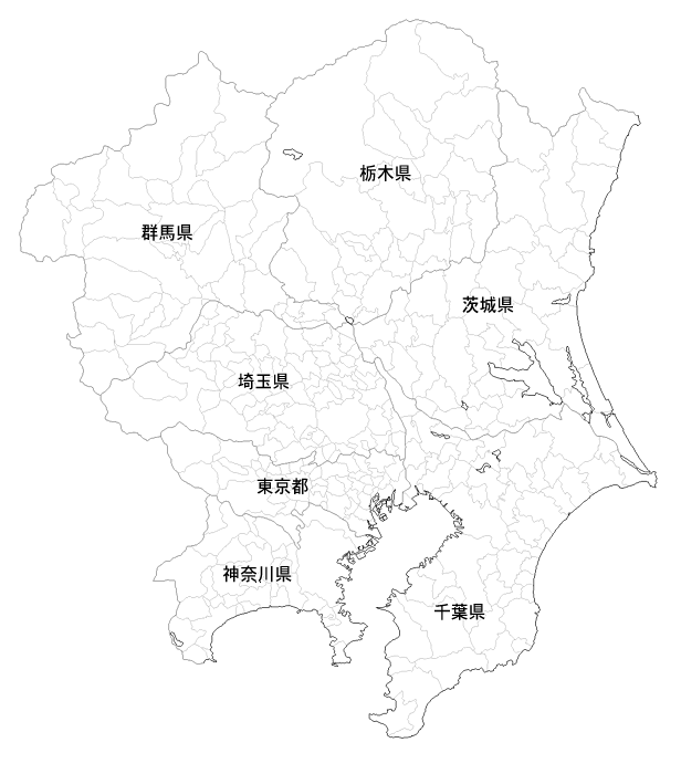 無料ダウンロード関東 白地図 フリー 花の画像