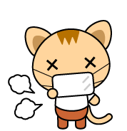 子供向けぬりえ エレガント動物 風邪 イラスト かわいい