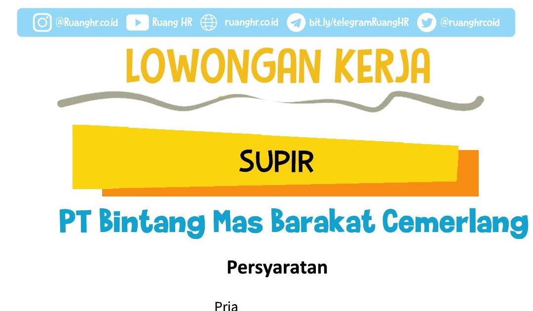 Loker Kernet Pertamina : Loker Sopir Dan Kernet Bus ...