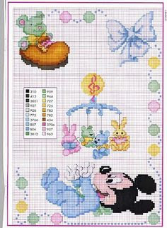 Babétes para bordar a ponto de cruz. Graficos Ponto Cruz Babetes Disney Cozinhas Pequenas Modernas