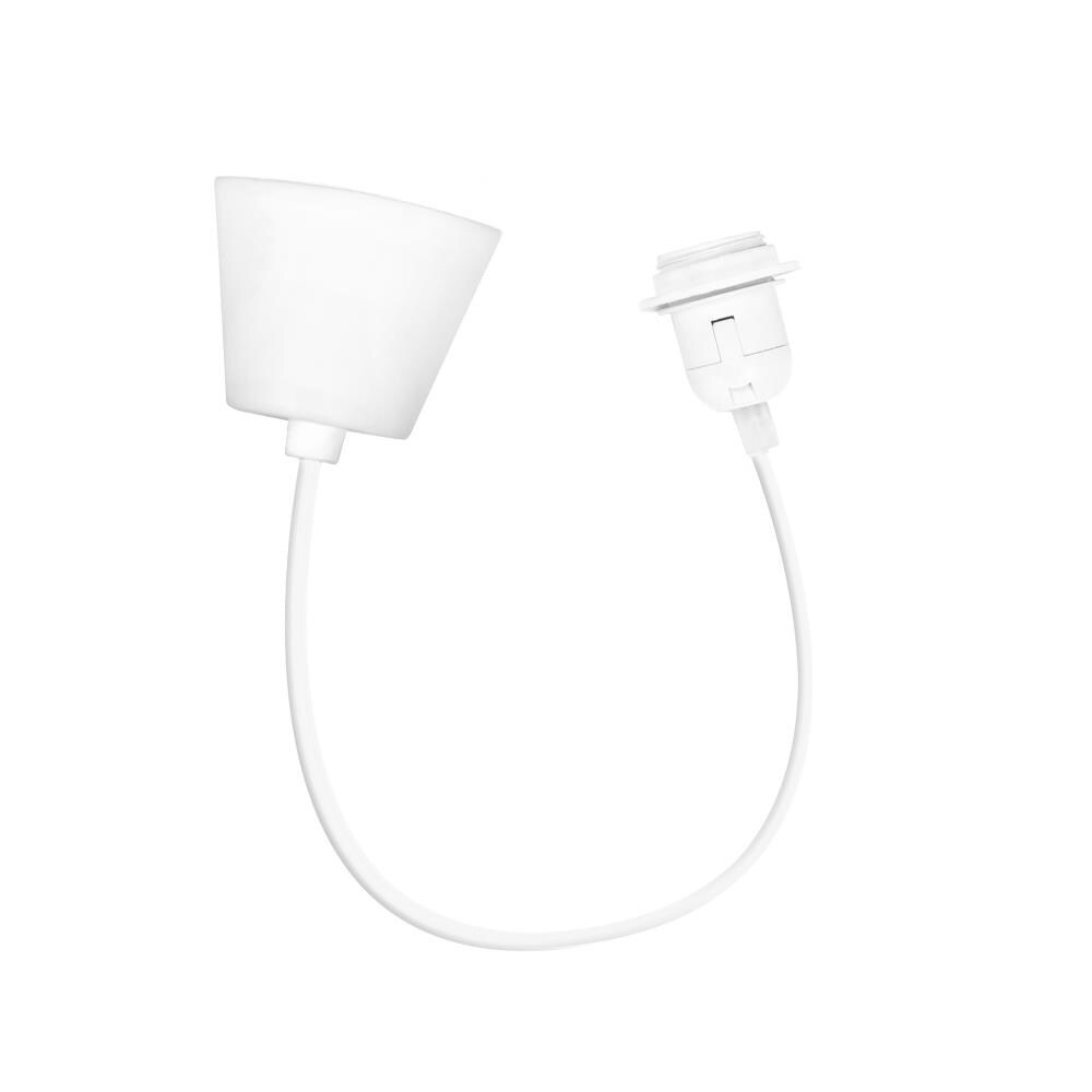 Shop pendant light fixtures to give any ceiling a functional and distinctive focal point with our versatile designs to fit any home. Tadpoles Tadpoles Modern White Ceiling Pendant Lamp Fixture And Cord Kit Diy 5 Ft Ul Listed White In The Swag Light Kits Department At Lowes Com