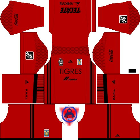 Also know that dream league soccer 2019 was developed by first touch games, a developer who is based in oxford, england. Uanl Tigers Kit For Dls 17 Dream League Soccer Kits Ihackshyz 2021 Dls Kits Games More