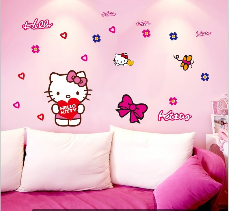 Harga Stiker Kamar Hello Kitty - Stiker Dinding Murah